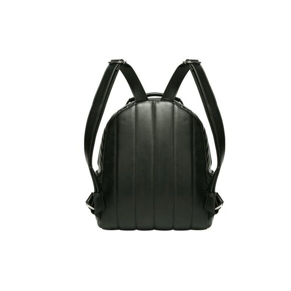 NWT Daisy Rose Quilted Multi Function Backpack Bag - Black - Vegan Leather